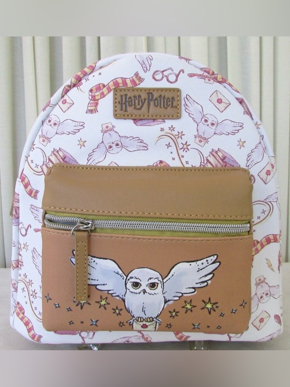 Warner Bros. Harry Potter White & Tan Owl Kids Mini Backpack